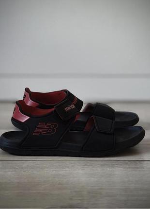 Сандалі босоніжки на липучках чорні new balance 26,5-27 см