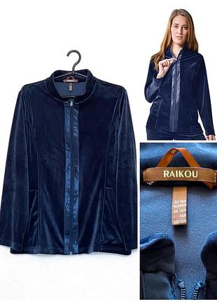 Женская велюровая кофта толстовка на молнии raikou velour long-sleeve, p. 16/18