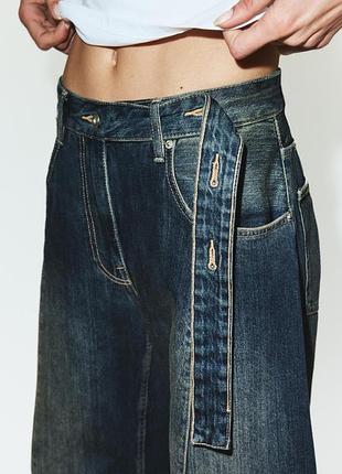 Вільні джинси oversized від zara, 36р, оригінал