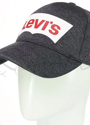 Кепка стрейчева levis bdh19796 темно-сірий