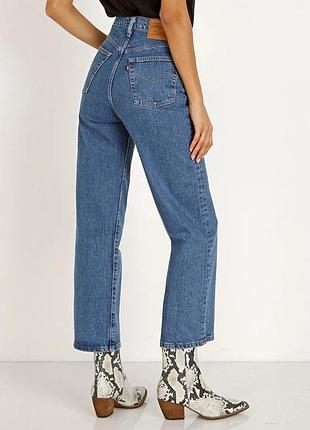 Levis 31/29 укорочені прямі джинси з високою посадкою ribcage straight