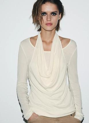 Новий подовжений лонгослів  у складі ліоцел вовна лани колір екрю