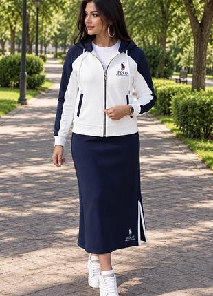Женский костюм с юбкой polo