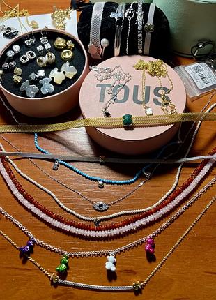 Пандора tous pandora прикраси срібні