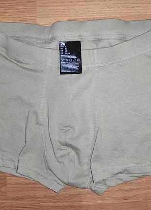 Новые сток стильные фирменные трусы боксеры хаки бренд.h&amp;m.хл