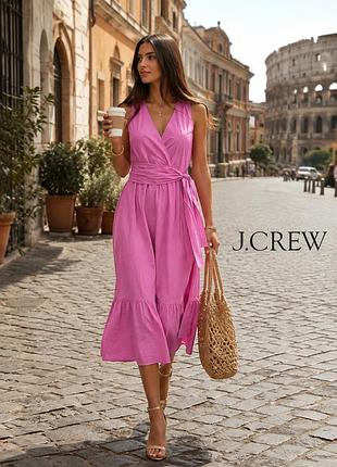 J crew яскравий довгий сарафан максі з бавовни