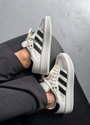 😍 женские кроссовки adidas samba xlg white/black