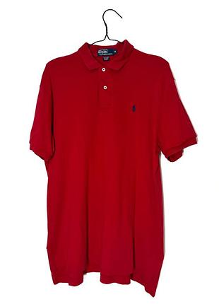 Красная футболка поло polo ralph lauren