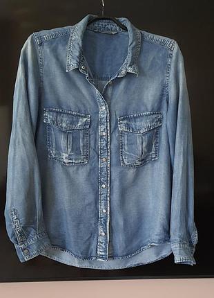 Сорочка джинсова mango jeans марокко рубашка