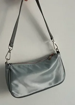 Сумочка багет zara нейлон