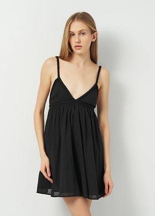 Сарафан ромпер zara чорний m