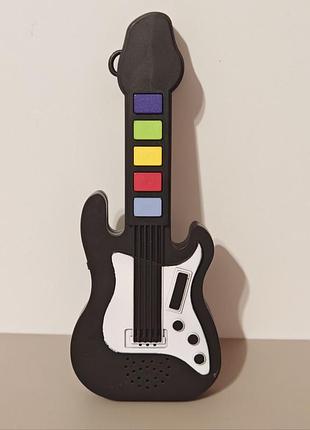Mini electric guitar keychain sound toy 5 guitar sounds novelty keyring, міні гітара на батарейках
