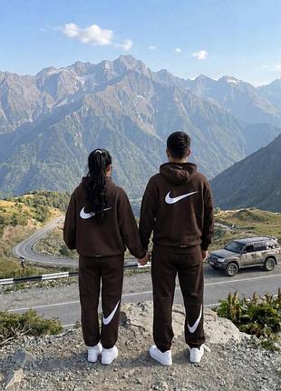 ✨👩‍❤️‍👨 парный спортивный комплект nike (худи + брюки) 🍂✨мод. 7260 (7261)