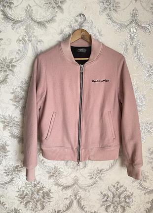 Шерстяний бомбер куртка amiri rodeo drive pink