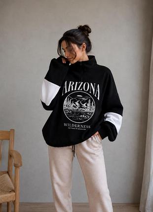 Худі на флісі oversize primark s чорний 3
