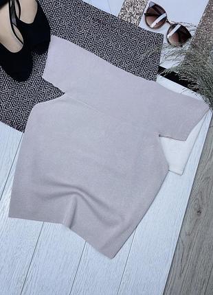 Літній топ h&m xl в’язаний топ бежевий облягаючий топ