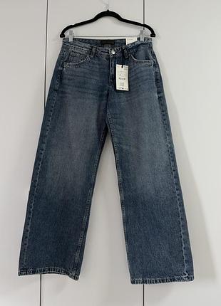 Джинси zara straight low rise