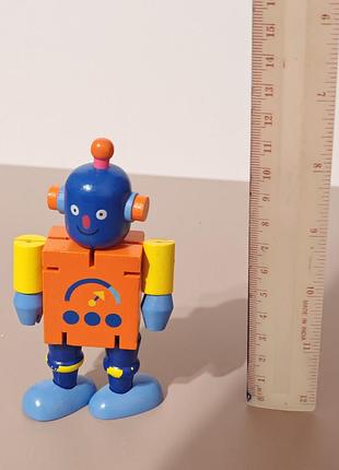 Деревянная игрушка робот, игрушечная фигурка 5