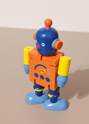 Деревянная игрушка робот, игрушечная фигурка 3