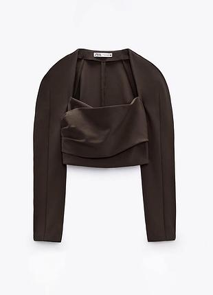 Актуальний трендовий топ в корсетному стилі zara у розмірах s 36 m 38 🔥🔥🔥