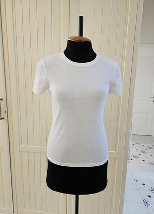 Футболка біла massimo dutti s