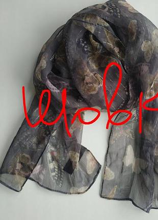 Шелковый шарфик accessorize 25×162 см, шёлк 95%