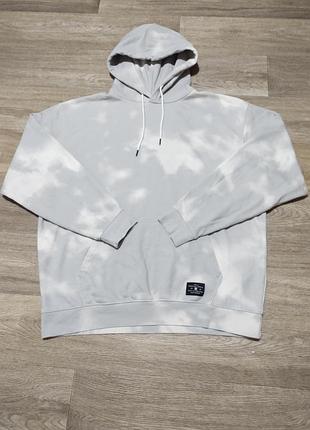 Мужское серое худи dc shoes , размер по бирке - м , но больше - как оверсайз (l-xl)