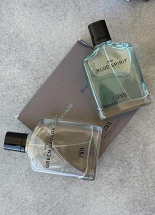 Парфумований набір zara green savage & blue spirit, 2*100ml