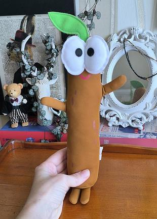 Мягкая игрушка палочка древесно с листочком (stick man / палочка)