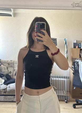 Топ чорний adidas