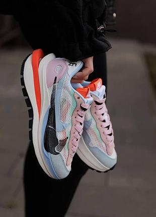 Nike x sacai vaporwaffle sport pink orange