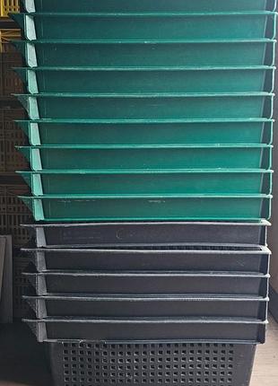 Пластиковые перфорированные ящики 60×40×20см