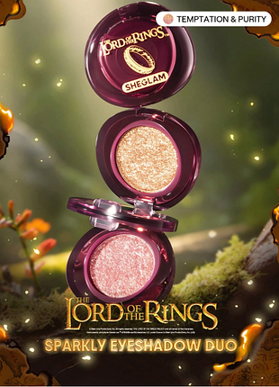Тіні для повік sheglam the lord of the rings forces of fate eyeshadow duo - temptation & purity (6257)