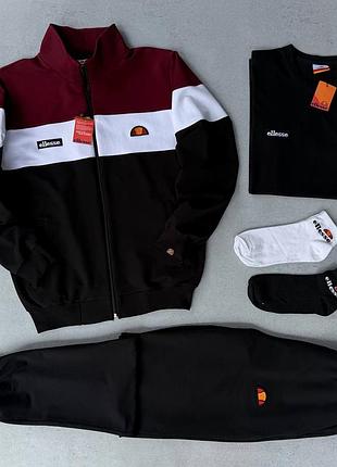 Універсальний набір 3в1 ellesse : костюм + футболка + 2 пари шкарпеток у подарунок
