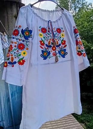 Детская вышиванка для девочки 4