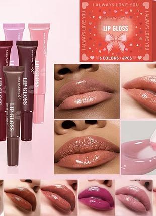 Зволожувальний блиск для губ із колагеном miss factorx lip gloss 10 мл бальзам