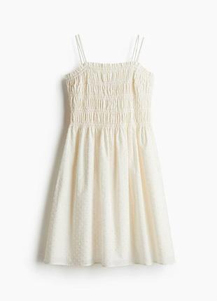 Сарафан h&amp;m размер s хлопок. цвет молочный.