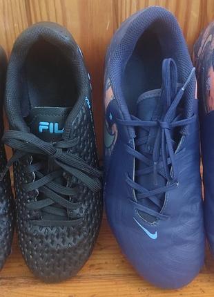 Футбольні бутси nike (38.5) та fila (36), ідеальний стан!