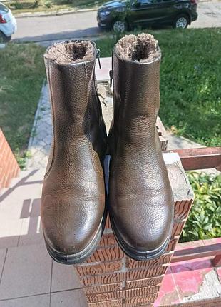Зимние мужские кожаные ботинки jomos (made in germany), размер 43 (28 см)