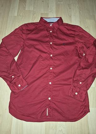 Рубашка красного цвета 100%cotton
