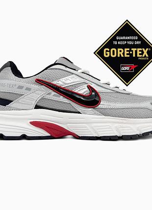 Кроссовки мужские, кроссовки женские, 1в1 люкс качество, кожа, nike initiator silver/red gore-tex, sky-nik-0670
