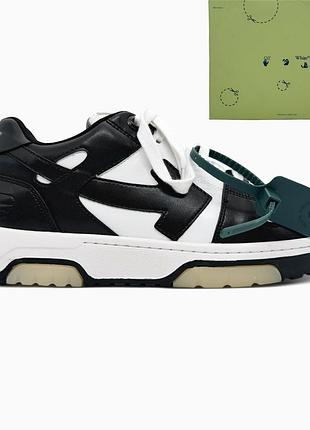Кросівки чоловічі, кросівки жіночі, 1в1 люкс якість, шкіра, off-white out of office black/white off-0003 📦, sky-off-0003