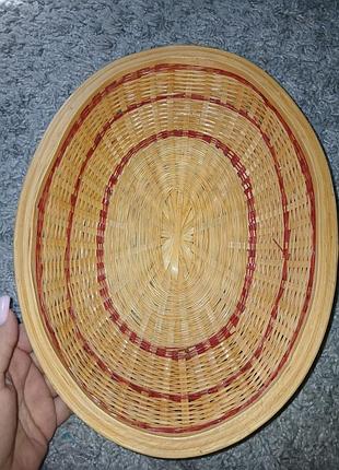 Миска дерево плетеная швеция 31×24×6см