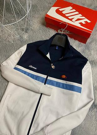Ellesse rimini белая в s размере кофта футболка на лампасах олимпийка пуховик fred perry