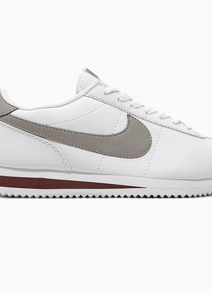Кроссовки мужские, кроссовки женские, 1в1 люкс качество, кожа, nike cortez white platinum violet, sky-nik-0832