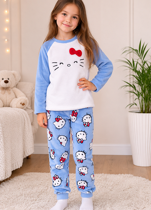 Плюшева піжама на дівчинку з hello kitty
