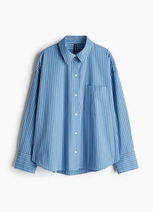 Сорочка блуза блакитна h&m