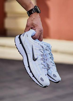 Кросівки nike p-6000 white/black-metallic silver
