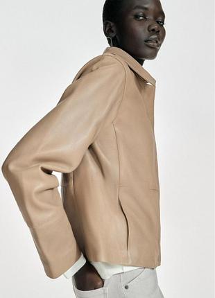 Куртка-бомбер из 100% замши zara original spain