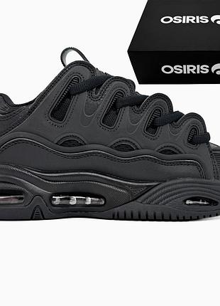 Кроссовки мужские, кроссовки женские, 1в1 люкс качество, кожа, osiris d3 2001 black 📦, sky-osr-0001